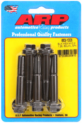 ARP M10 x 1.25 x 60 Hex Black Oxide Bolts (5/pkg)