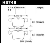 Hawk Performance Ceramic Front Brake Pads | HB748Z.723