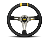 Momo MODDRIFT Steering Wheel 330mm Black Suede/Anth Spokes/2 Stripes