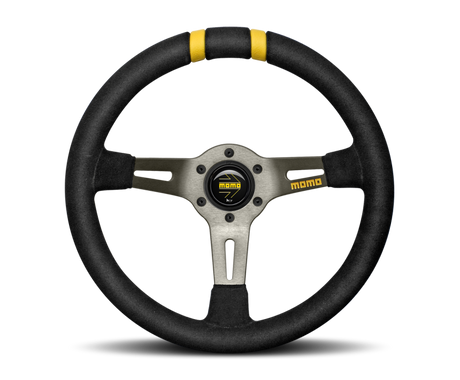 Momo MODDRIFT Steering Wheel 330mm Black Suede/Anth Spokes/2 Stripes