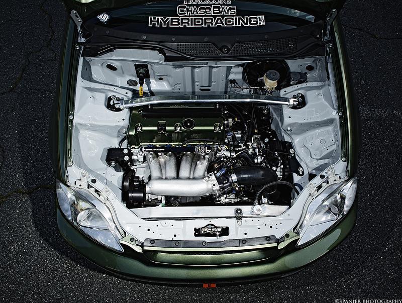 Hybrid Racing Silicon Cold Air Intake for K swap EG/EK/DC Black