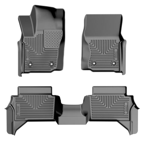 Husky Liners WeatherBeater 99281 front and 2nd seat floor liners for Toyota Tacoma Hybrid