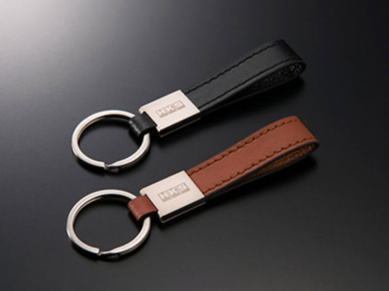 HKS HKS LEATHER KEYRING BLACK | 51007-AK222