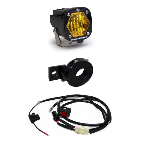 Baja Designs Moto Electric Start Pit Bike S1 Auxiliary Amber LED Light Kit - Universal Fit