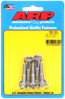 ARP M6 x 1.0 x 30 Stainless Steel Hex Bolt Kit (PKG/5)