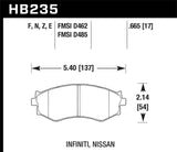 Hawk HPS Street Front Brake Pads | HB235F.665