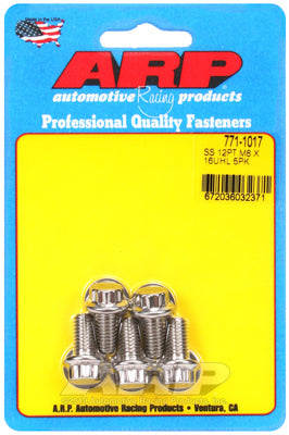 ARP M8 x 1.25 x 16 12pt Stainless Steel Bolts (Set of 5)
