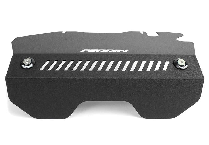 Perrin 15-16 Subaru WRX / STI Black Pulley Cover For FA DIT Engines