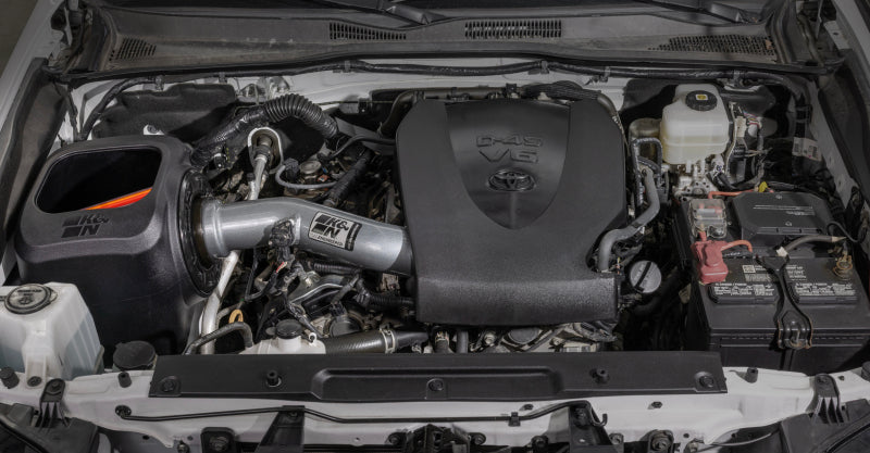 Toyota Tacoma 3.5L V6 K&N Cold Air Intake Engine Bay Installation View