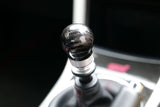 HKS 51999-AF001 carbon shift knob installed in Subaru WRX STI