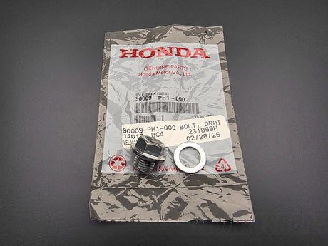 OEM Honda B-Series D-Series oil pan drain bolt and washer combo