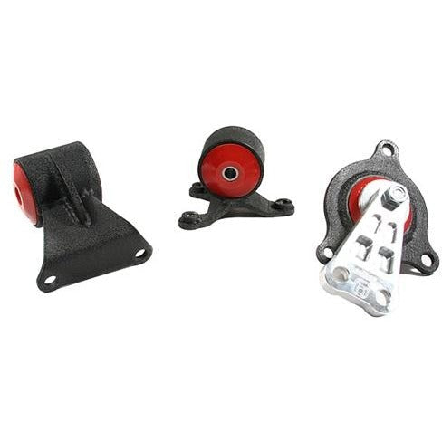 Innovative 02-06 Acura RSX K-Series/Base Automatic Black Aluminum Replacement Mount Kit 75A Bushings