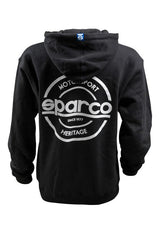 Sparco Swtshrt Hooded S-Seal Blk Lrg