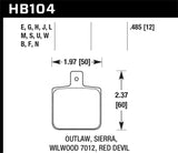 Hawk HP+ Street Brake Pads | HB104N.485