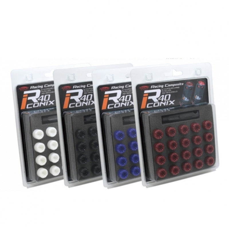 Project Kics R40 Iconix Lug Nut Caps 12x1.5 (Plastic) 20 pcs
