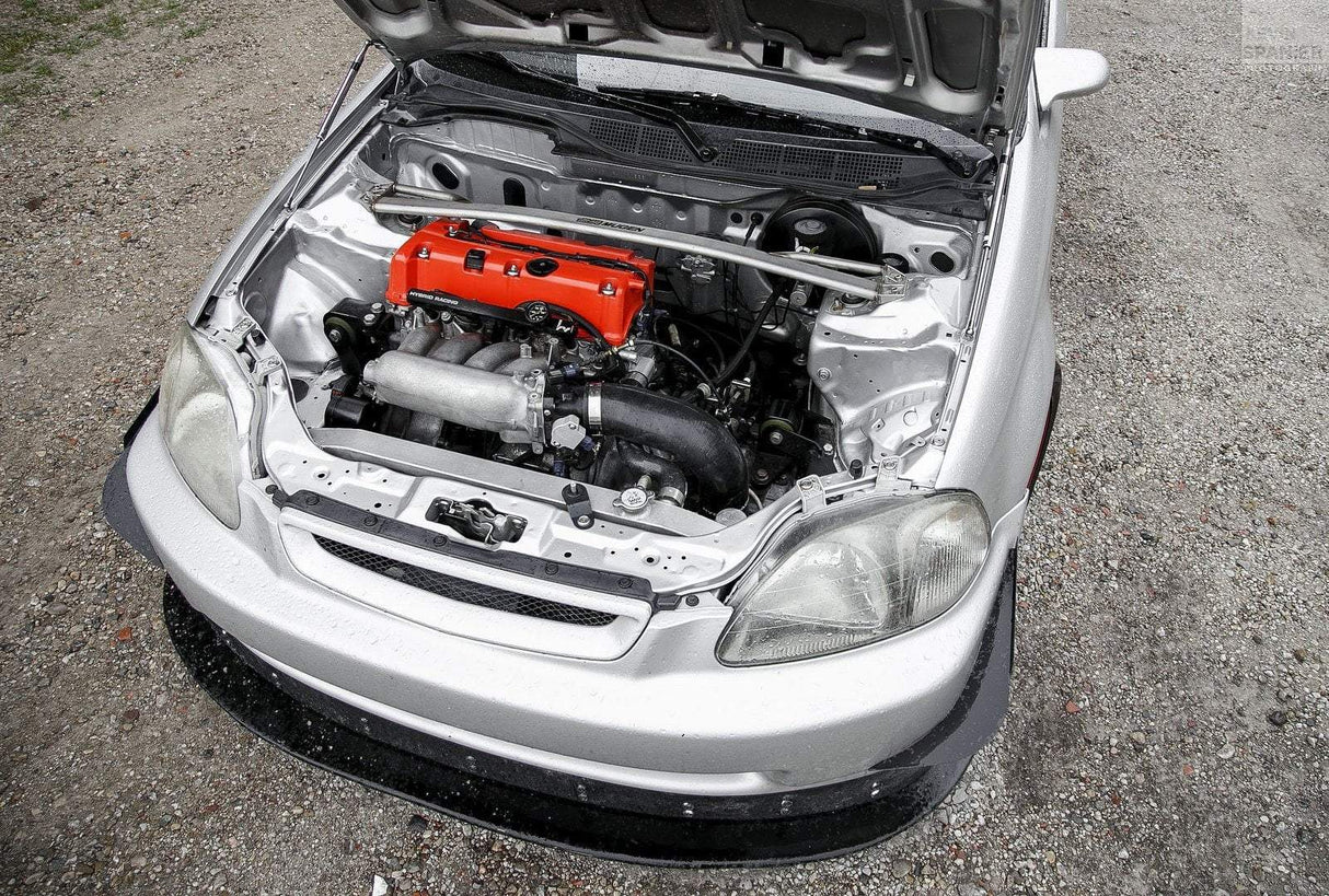 Hybrid Racing Silicon Cold Air Intake for K swap EG/EK/DC Black