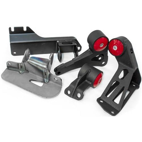 Innovative 88-91 Civic K-Series Swap Black Steel Motor Mounts 75A Bushings
