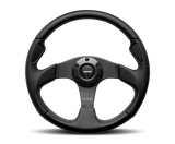 MOMO 350mm Jet Steering Wheel Black with Black Spokes