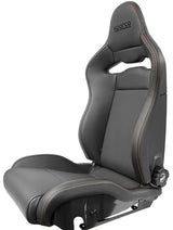 Sparco Seat SPX Special Edition Black/Red w/ Gloss Carbon Shell - Left