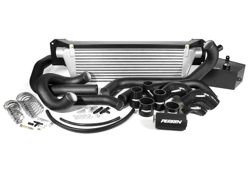 Perrin Performance 15-21 Subaru  STI FMIC Black Boost Tubes w/ Black Silicone Couplers
