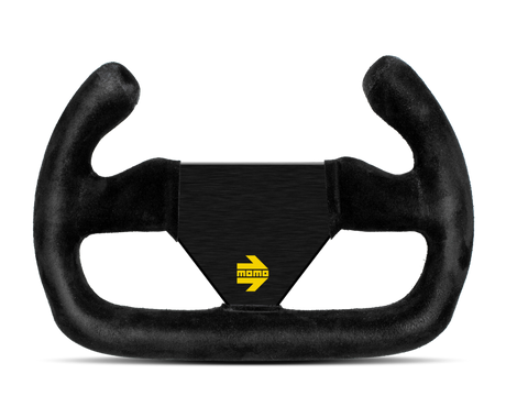 Momo MOD12/C Steering Wheel 250mm Black Suede/Black Spokes