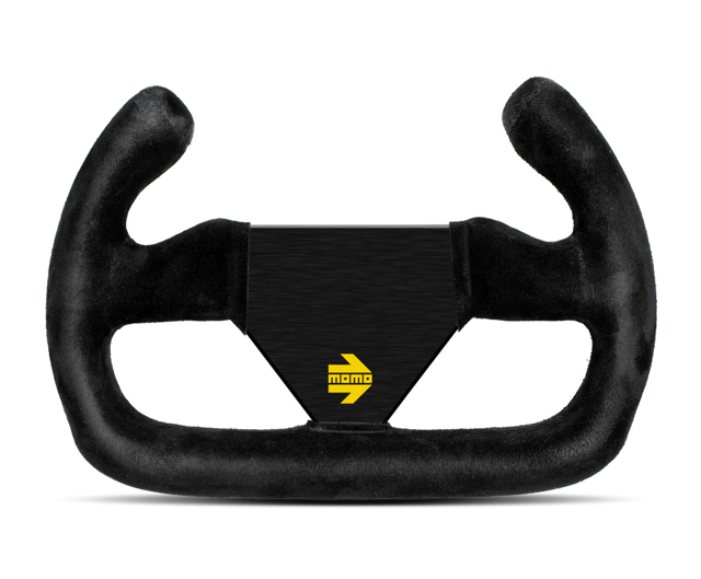Momo MOD12/C Steering Wheel 250mm Black Suede/Black Spokes