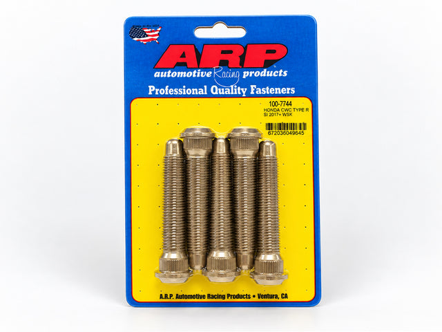 Five ARP extended M14 × 1.50 wheel studs for 2017–2021 Honda Civic Type R FK8