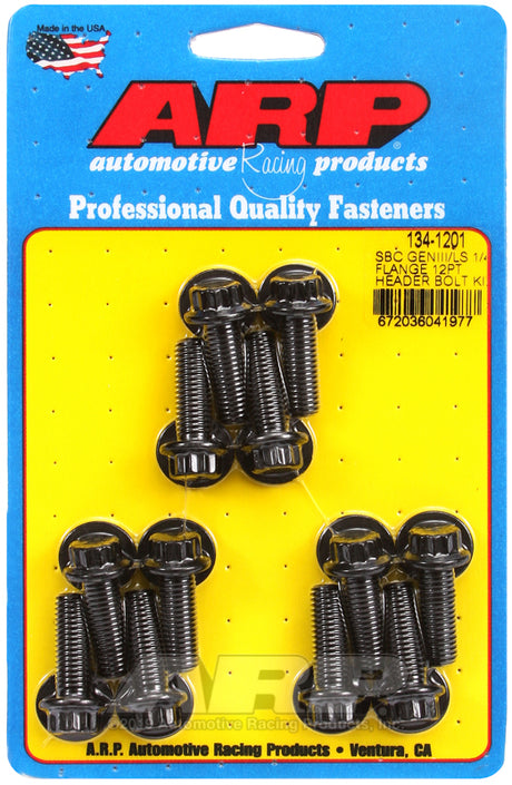 ARP 134-1201 twelve-point header bolts and washers for Chevrolet Gen III and Gen IV LS engines