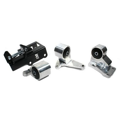 Innovative 92-95 Civic H-Series Silver Aluminum Motor Mounts 75A Bushings