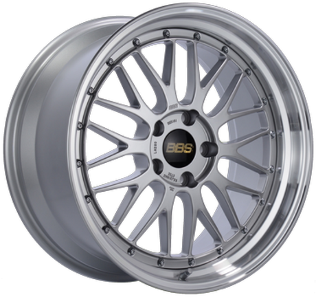 BBS LM 20x9.5 forged wheel 5x112 ET8 diamond silver mesh design
