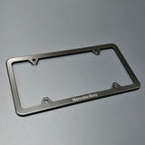 OEM Mercedes Benz Black Stainless Steel License Plate Frame 