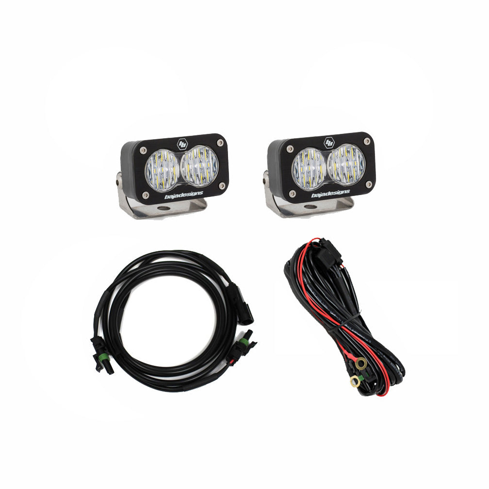 Baja Designs 447720 S2 Sport dual reverse light kit with two LED pods and wiring harnesses