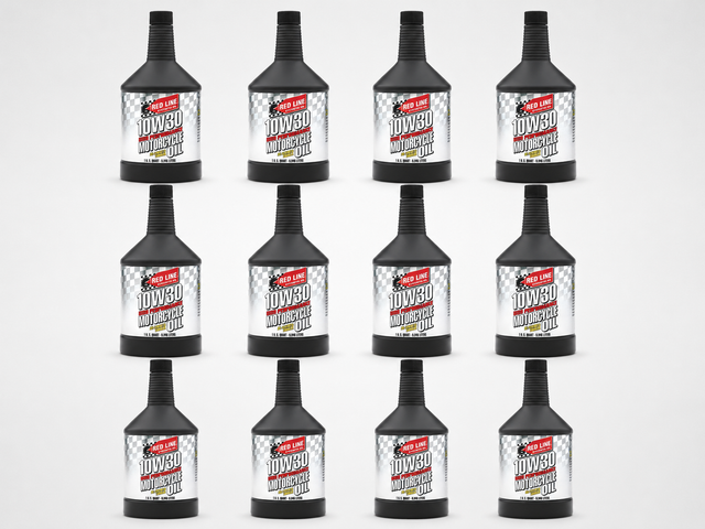 Red Line 42304 10W30 full synthetic motorcycle oil 12 quart case