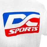 White DC Colored Logo T-Shirt.