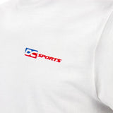 White DC Colored Logo T-Shirt.