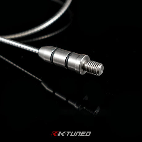 K-Tuned Billet Black Dip Stick Top Side below Lever