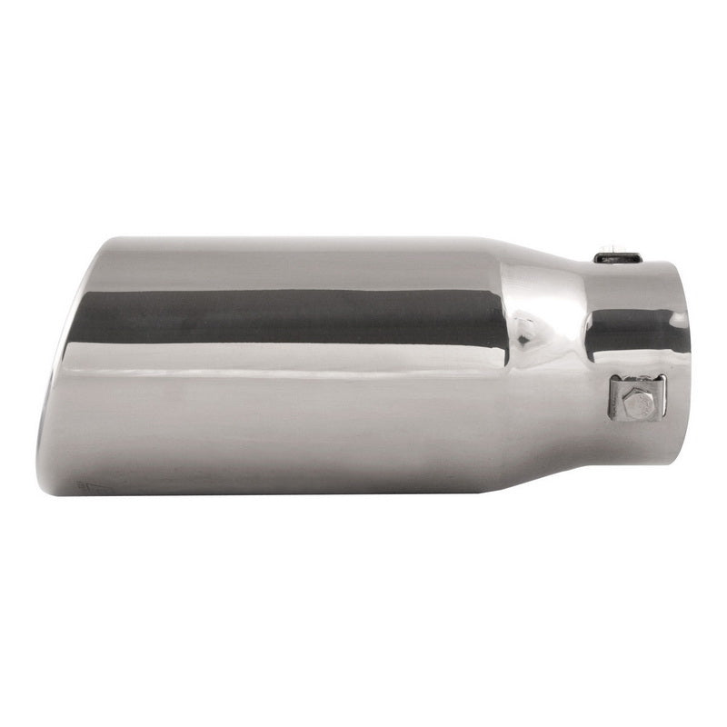 DC Sport Polished Stainless Universal Bolt On Exhaust Slant Cut Tip 2.875" Inlet 3.75" Outlet