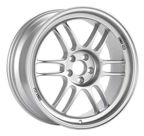 Enkei RPF1 Silver 17x9 wheel with 5x100 bolt pattern and +45 mm offset