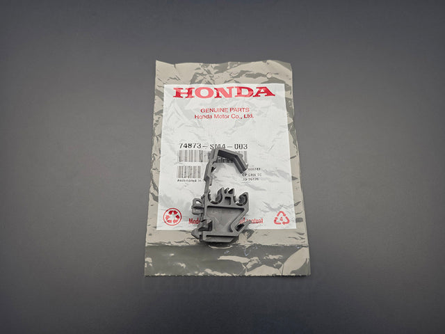 Genuine OEM Honda trunk torque rod clip 74873-SM4-003 with Honda packaging