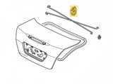 OEM Honda trunk torsion rod spring clip  diagram view 74873-SM4-003