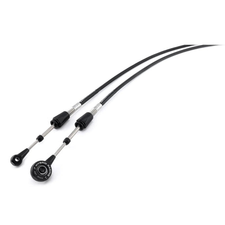 Hybrid Racing 02-05 Civic Si Shifter Cables - Transmission End View