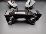 Hardrace 5838 engine mounts black finish steel bracket