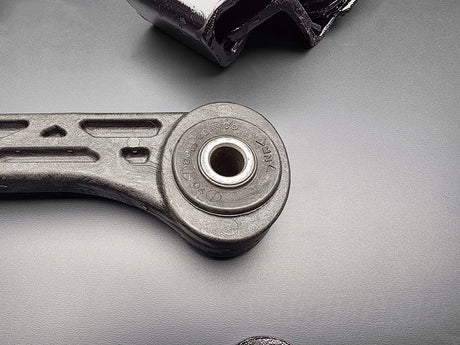 Hardrace 5838 motor mounts close up hardened rubber bushing detail