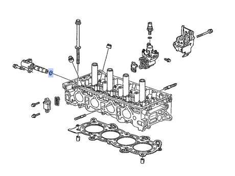 OEM Honda K24A4 oil seal for VTC control valve diagram 