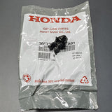 Close-up of Honda Civic hood stay clip installed in fender rail