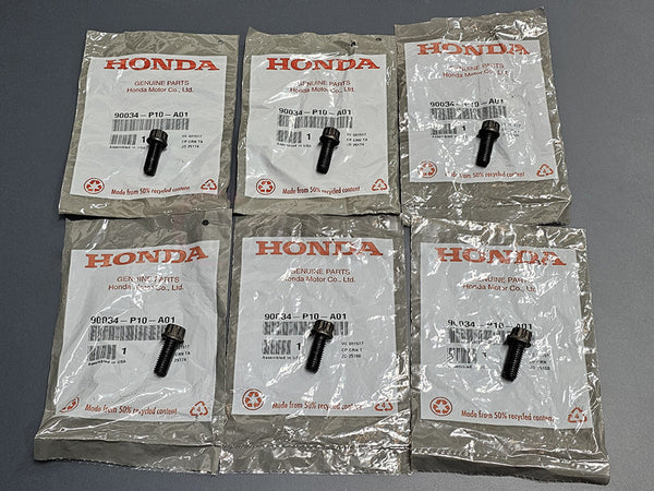 OEM Honda B / D / H / K-Series Clutch Pressure Plate Bolts – 6-Pc Kit