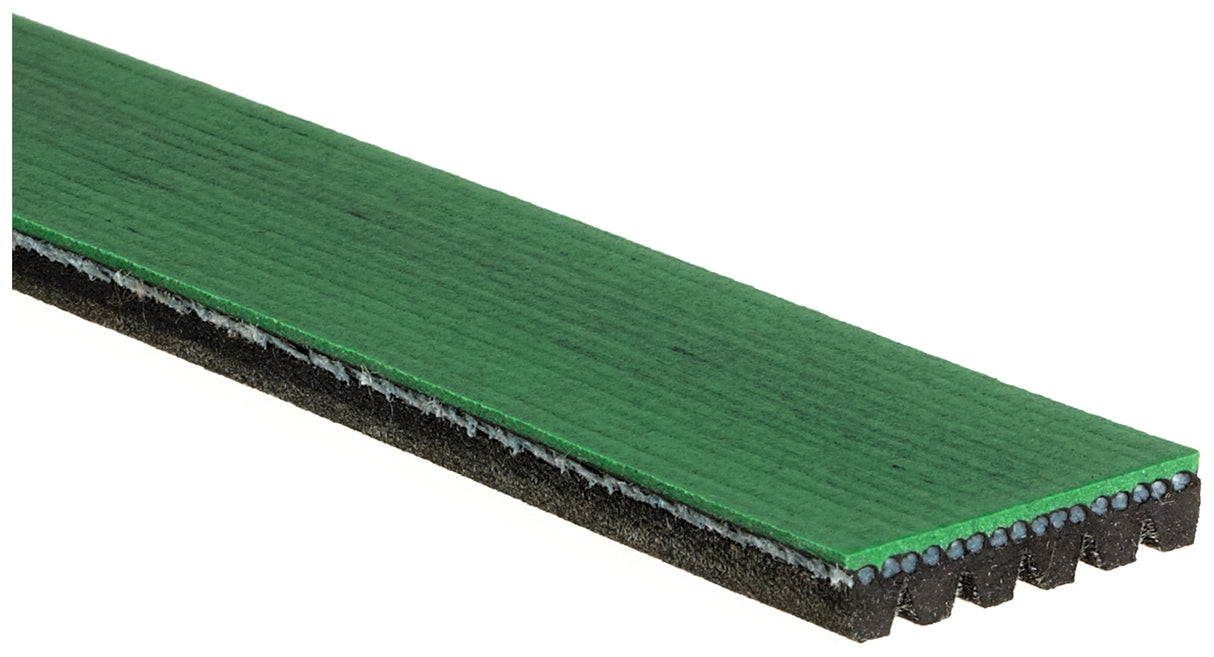 Six-rib Gates green Micro-V accessory drive belt