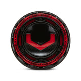 Vossen Billet Modular Cap - Large - Gloss Black w/ Red Insert
