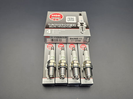 NGK BKR6E-11 copper-core nickel spark plug with projected tip
