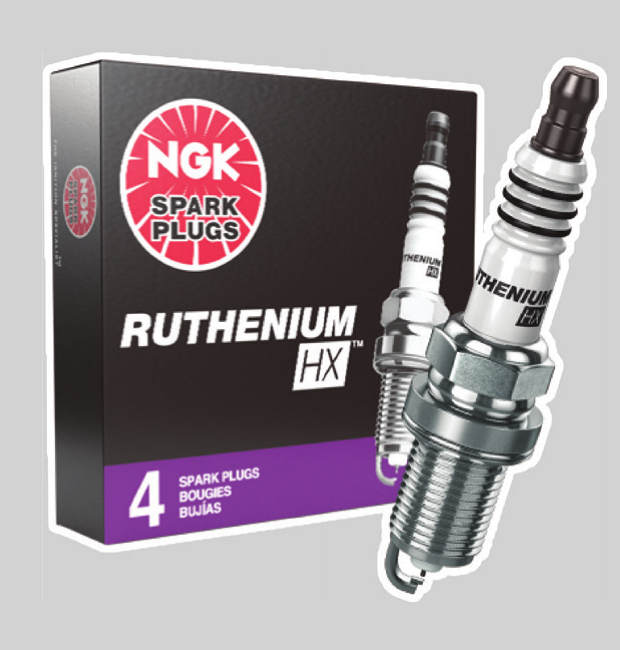 Four NGK FR6AHX-S Ruthenium HX spark plugs with Boxe B18C1 B18C5 and other Acura Applications